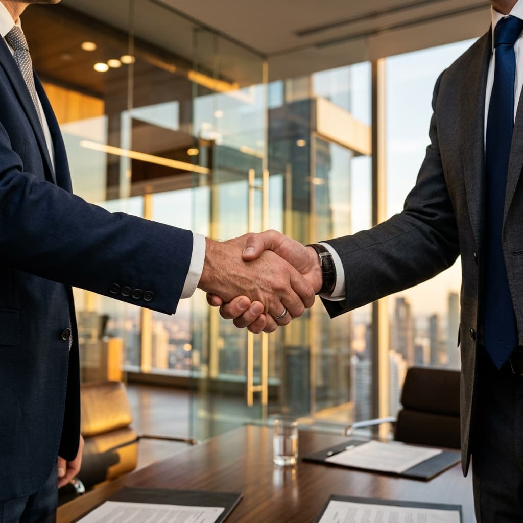 Trusted handshake — secure referral partnership